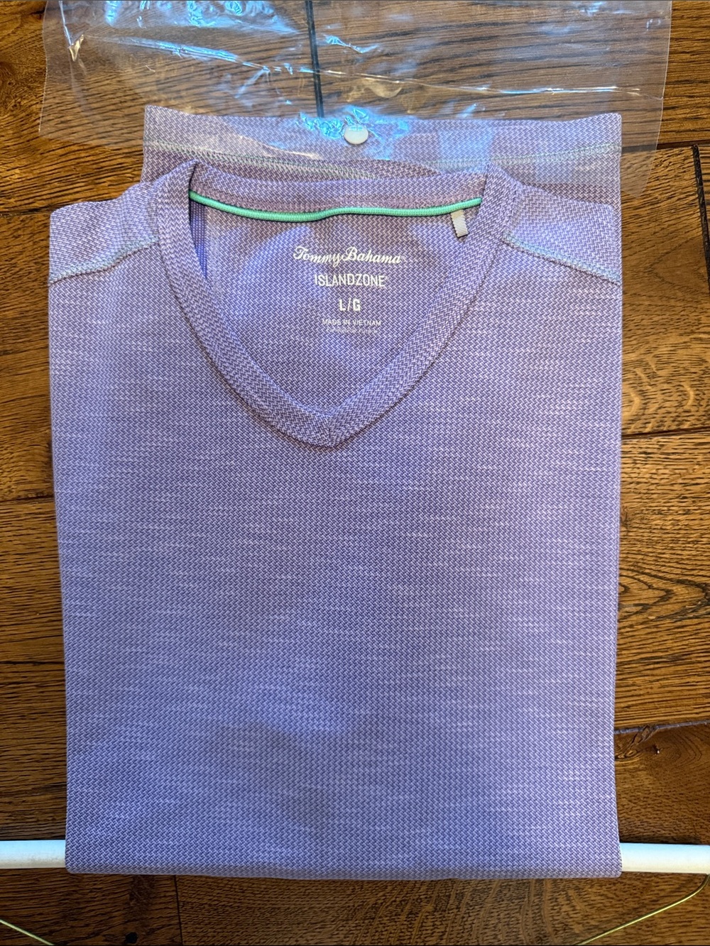 Tommy Bahama Lavender V-Neck Knit Pullover